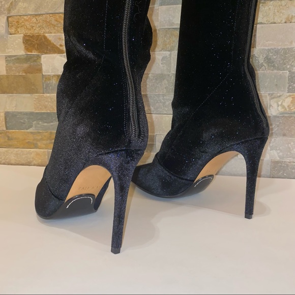 Balmain Amazone Glitter Over-The-Knee Boot - Picture 4 of 13